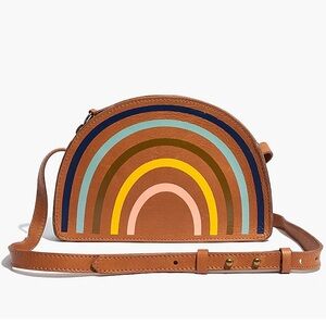NWOT Madewell Half Moon Crossbody Bag Rainbow Edition